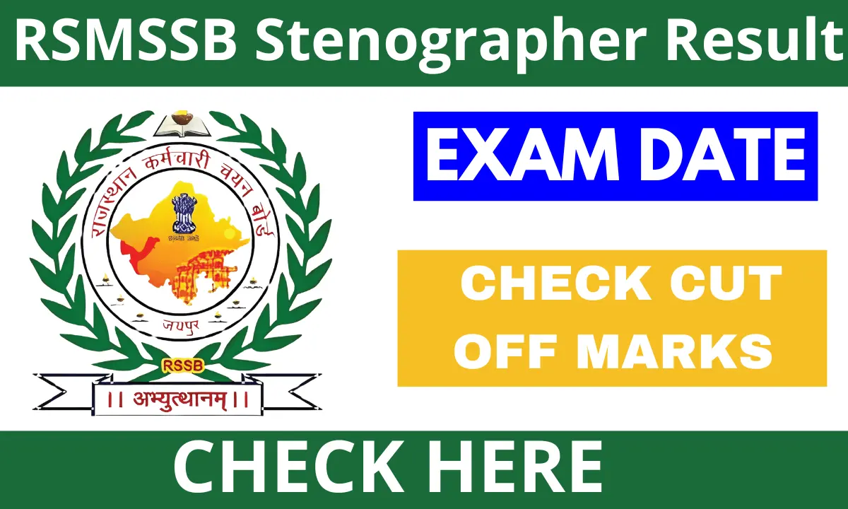 RSMSSB Stenographer Result 2024