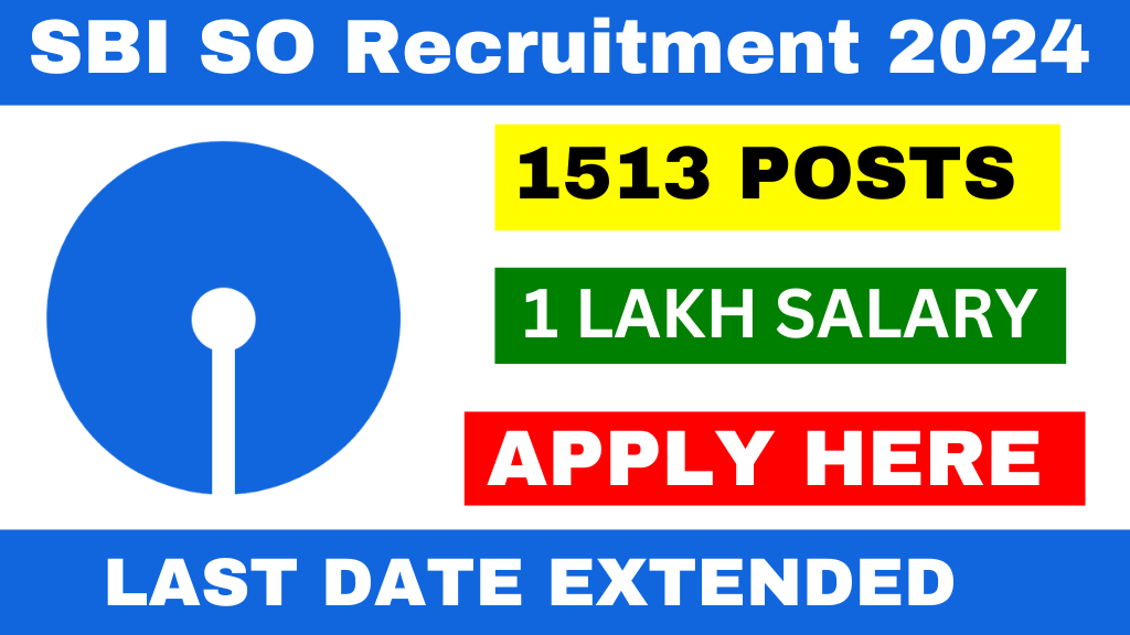 SBI SO Recruitment 2024